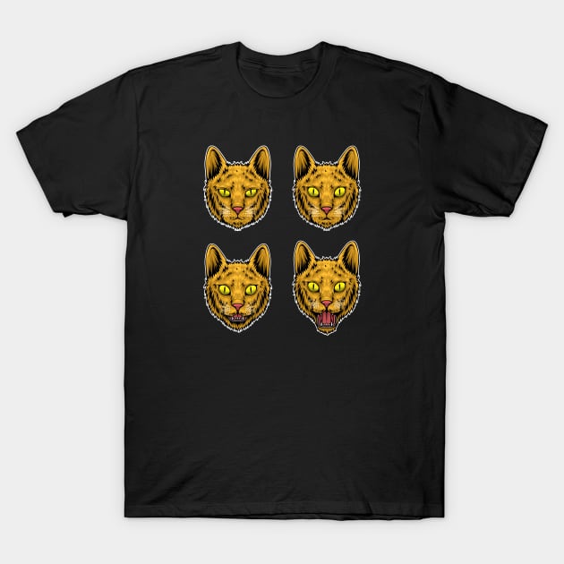 cat face T-Shirt by Yohanes Yeesa